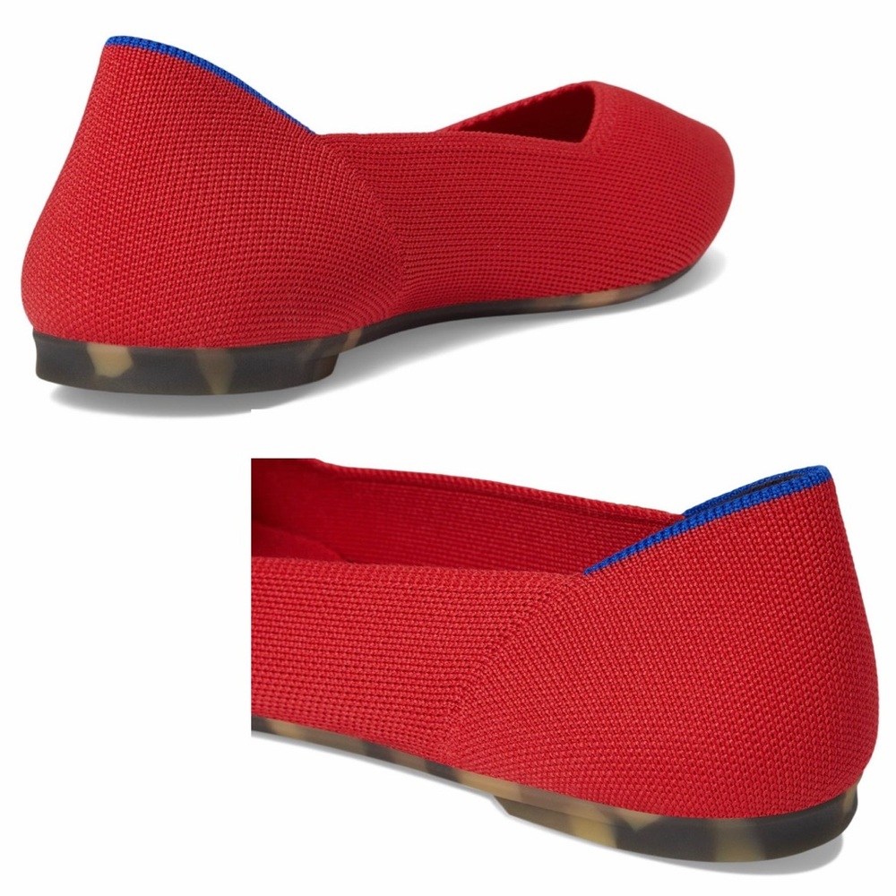 Rothy's The Point II Women's Slip On Pointed Ballet Flats Red Size 8 NEW - Picture 6 of 9